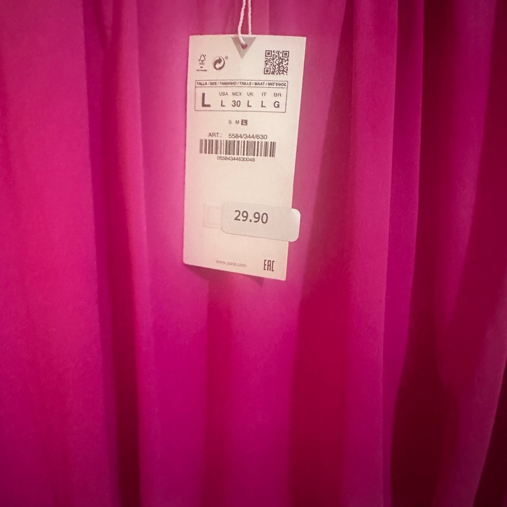 Zara Vibrant Fuchsia Blouse - Picture 3 of 3